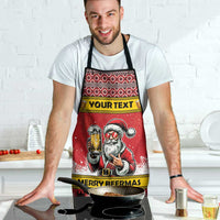 Personalized Germany Christmas Apron Santa Claus Merry Beermas - Wonder Print Shop