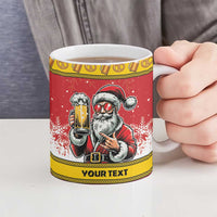 Personalized Germany Christmas Ceramic Mug Santa Claus Merry Beermas - Wonder Print Shop