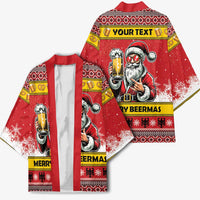 Personalized Germany Christmas Kimono Santa Claus Merry Beermas - Wonder Print Shop