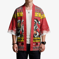 Personalized Germany Christmas Kimono Santa Claus Merry Beermas - Wonder Print Shop