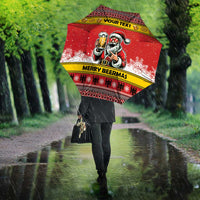 Personalized Germany Christmas Umbrella Santa Claus Merry Beermas - Wonder Print Shop