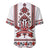 Ukraine Unity Day Baseball Jersey The Trident With Folk Pattern - Wonder Print Shop