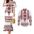 Ukraine Unity Day Couples Matching Mermaid Dress and Long Sleeve Button Shirt The Trident With Folk Pattern