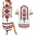 Ukraine Unity Day Couples Matching Summer Maxi Dress and Hawaiian Shirt The Trident With Folk Pattern - Wonder Print Shop