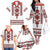 Ukraine Unity Day Family Matching Off The Shoulder Long Sleeve Dress and Hawaiian Shirt The Trident With Folk Pattern - Wonder Print Shop