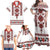 Ukraine Unity Day Family Matching Off Shoulder Maxi Dress and Hawaiian Shirt The Trident With Folk Pattern - Wonder Print Shop