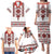 Ukraine Unity Day Family Matching Puletasi and Hawaiian Shirt The Trident With Folk Pattern - Wonder Print Shop