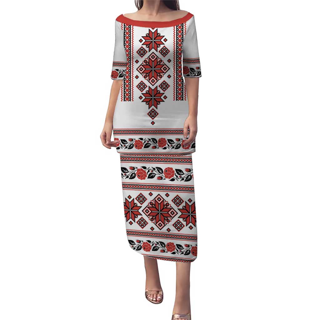 Ukraine Unity Day Puletasi The Trident With Folk Pattern - Wonder Print Shop