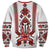 Ukraine Unity Day Sweatshirt The Trident With Folk Pattern - Wonder Print Shop