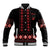 Red Ukraine Folk Patterns Baseball Jacket - Wonder Print Shop