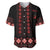 Red Ukraine Folk Patterns Baseball Jersey - Wonder Print Shop