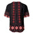 Red Ukraine Folk Patterns Baseball Jersey - Wonder Print Shop