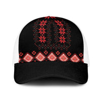 Red Ukraine Folk Patterns Baseball Net Cap
