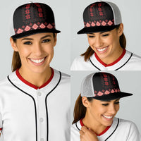 Red Ukraine Folk Patterns Baseball Net Cap
