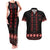 Red Ukraine Folk Patterns Couples Matching Tank Maxi Dress and Hawaiian Shirt - Wonder Print Shop