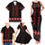 Red Ukraine Folk Patterns Family Matching Tank Maxi Dress and Hawaiian Shirt - Wonder Print Shop