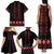 Red Ukraine Folk Patterns Family Matching Tank Maxi Dress and Hawaiian Shirt - Wonder Print Shop