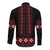 Red Ukraine Folk Patterns Long Sleeve Button Shirt - Wonder Print Shop