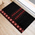 Red Ukraine Folk Patterns Rubber Doormat - Wonder Print Shop