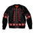 Red Ukraine Folk Patterns Sleeve Zip Bomber Jacket - Wonder Print Shop