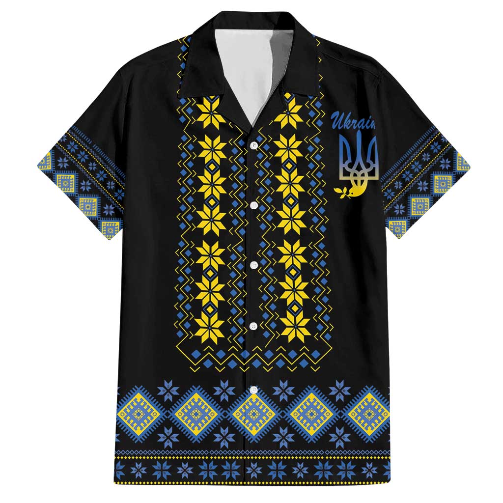 Yellow Ukraine Folk Patterns Hawaiian Shirt - Wonder Print Shop