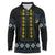 Yellow Ukraine Folk Patterns Long Sleeve Polo Shirt - Wonder Print Shop