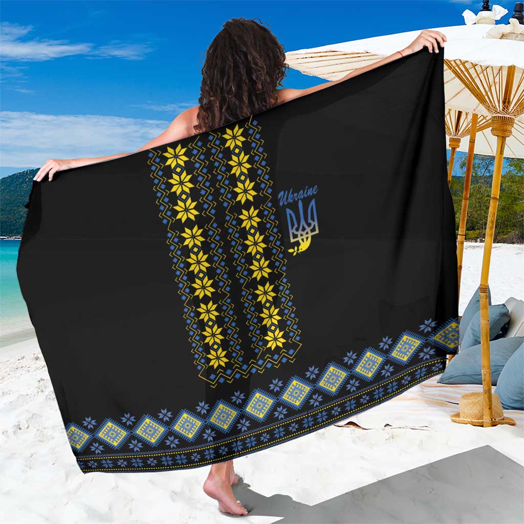 Yellow Ukraine Folk Patterns Sarong