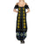 Yellow Ukraine Folk Patterns Summer Maxi Dress - Wonder Print Shop