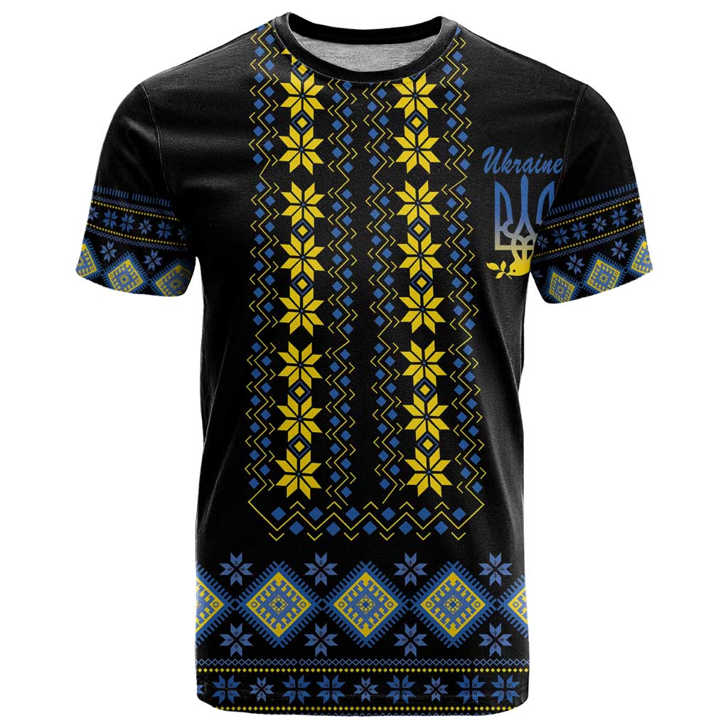 Yellow Ukraine Folk Patterns T Shirt