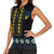 Yellow Ukraine Folk Patterns Women Sleeveless Polo Shirt - Wonder Print Shop