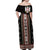 Serbia Folk Pattern Off Shoulder Maxi Dress God of Justice - Wonder Print Shop