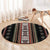 Serbia Folk Pattern Round Carpet God of Justice