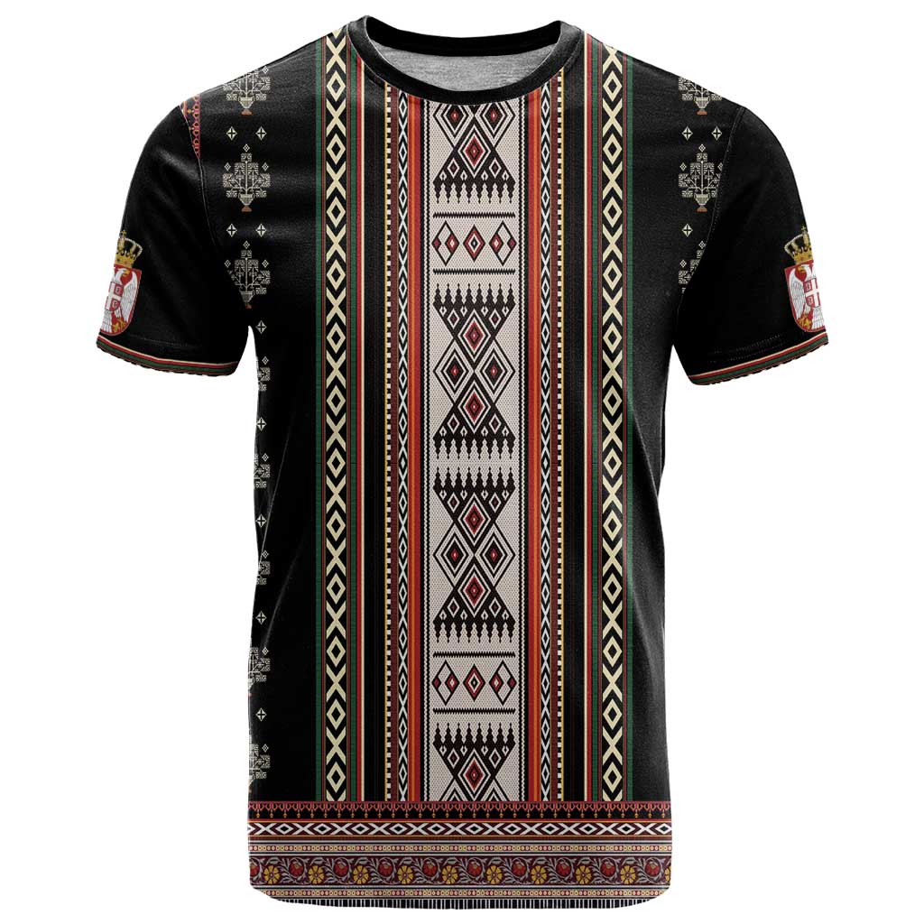 Serbia Folk Pattern T Shirt God of Justice - Wonder Print Shop