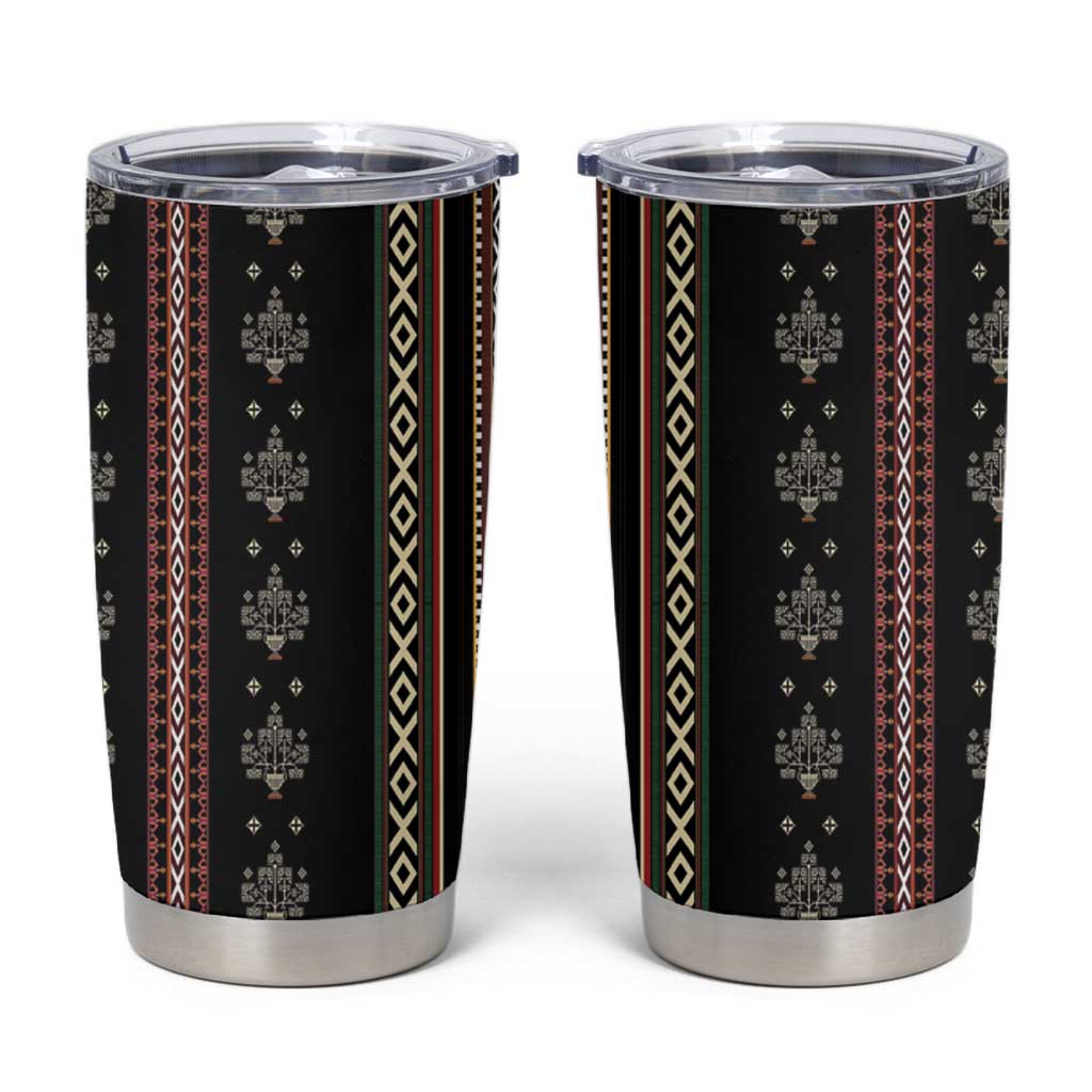 Serbia Folk Pattern Tumbler Cup God of Justice - Wonder Print Shop