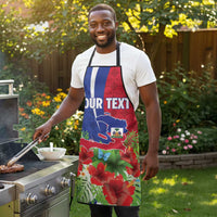Personalized Afro-Haitians Tropical Apron Fleur-De-Lis Veves Motif - Wonder Print Shop