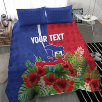 Personalized Afro-Haitians Tropical Bedding Set Fleur-De-Lis Veves Motif - Wonder Print Shop