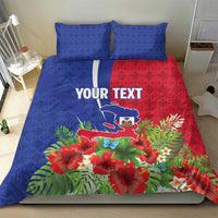 Personalized Afro-Haitians Tropical Bedding Set Fleur-De-Lis Veves Motif - Wonder Print Shop