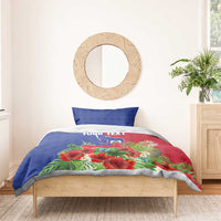 Personalized Afro-Haitians Tropical Bedding Set Fleur-De-Lis Veves Motif - Wonder Print Shop