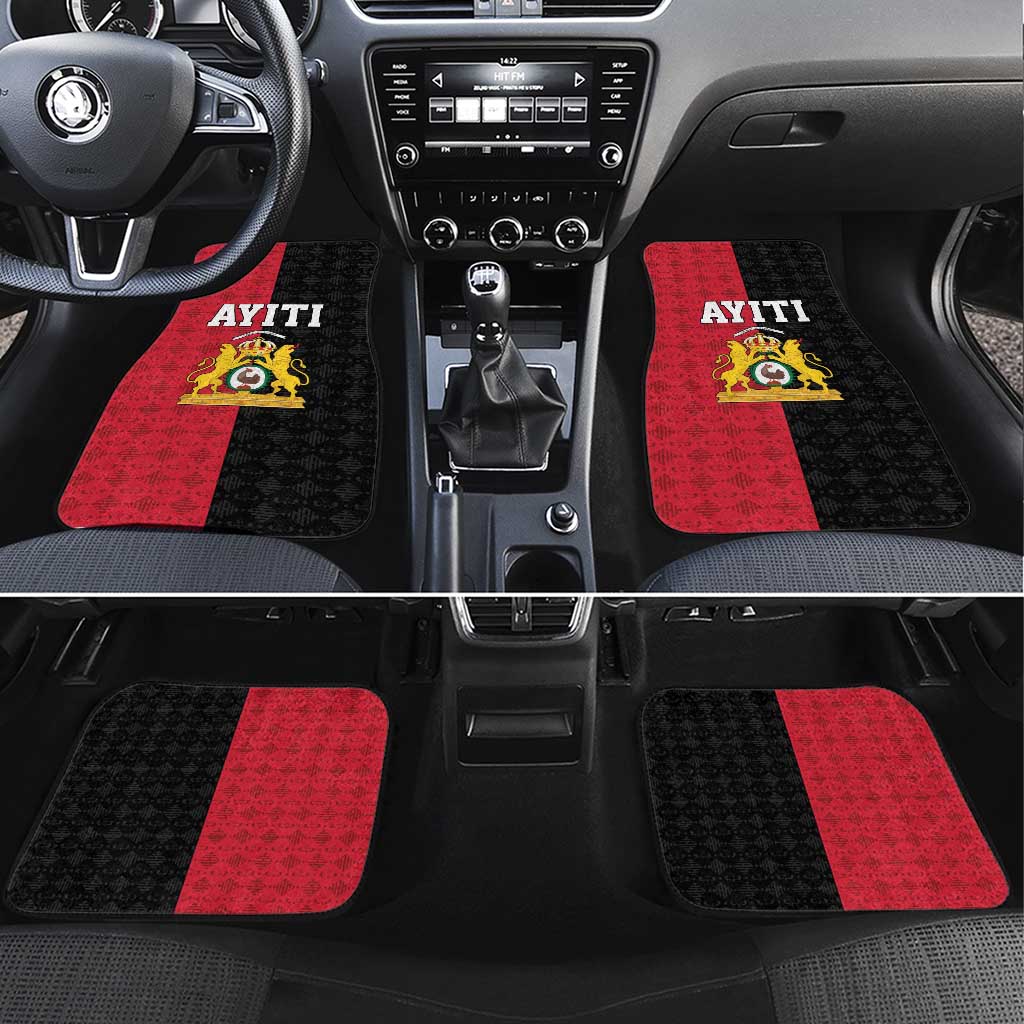 Afro-Haitians Empire of Haiti 1804-1806 Car Mats Fleur-De-Lis Veves Motif - Wonder Print Shop