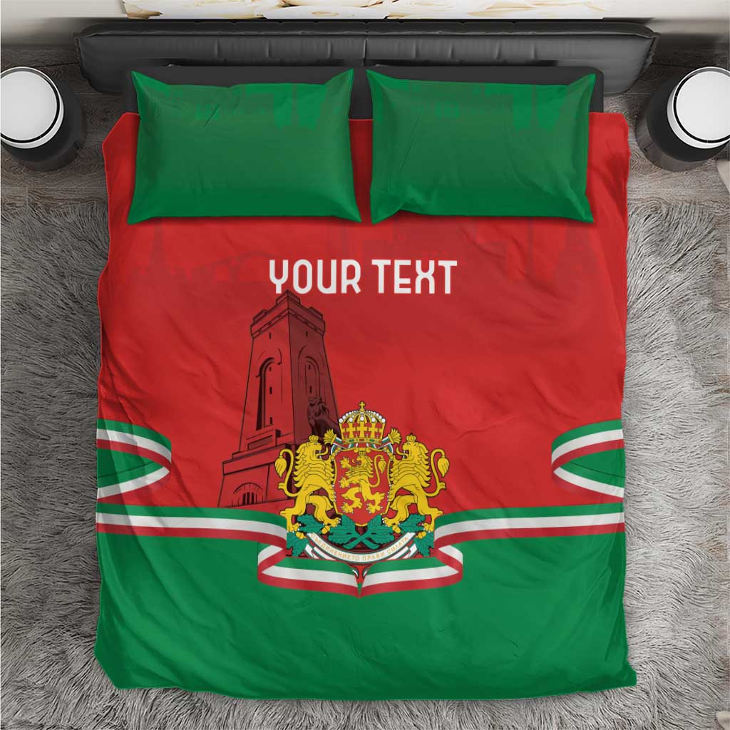 Personalized Bulgaria Liberation Day Bedding Set Shipka Monument Unity Makes Strength