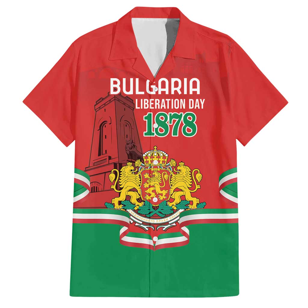 Personalized Bulgaria Liberation Day Hawaiian Shirt Shipka Monument Unity Makes Strength