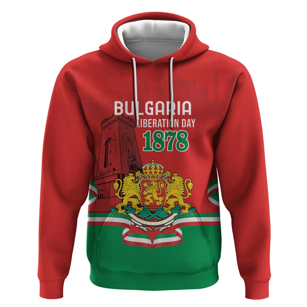 Personalized Bulgaria Liberation Day Hoodie Shipka Monument Unity Makes Strength