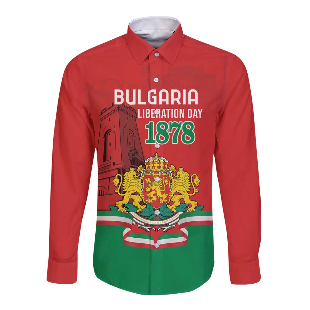 Personalized Bulgaria Liberation Day Long Sleeve Button Shirt Shipka Monument Unity Makes Strength