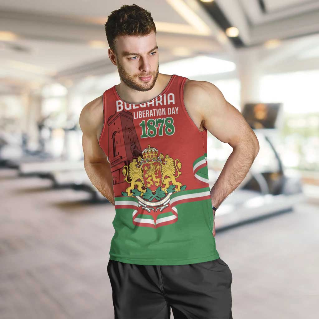 Personalized Bulgaria Liberation Day Men Tank Top Shipka Monument Unity Makes Strength