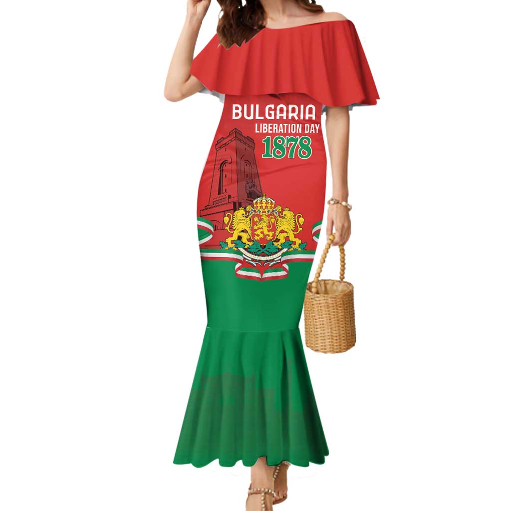 Personalized Bulgaria Liberation Day Mermaid Dress Shipka Monument Unity Makes Strength