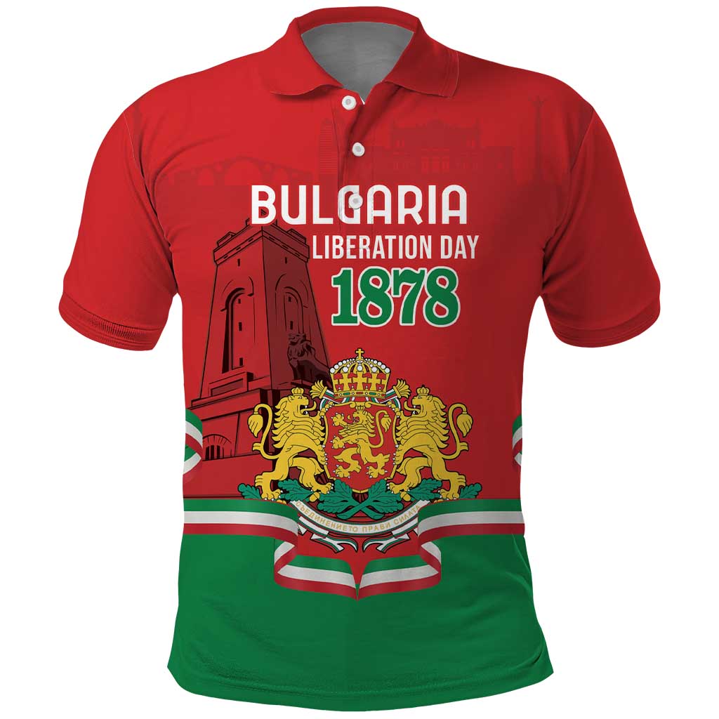 Personalized Bulgaria Liberation Day Polo Shirt Shipka Monument Unity Makes Strength