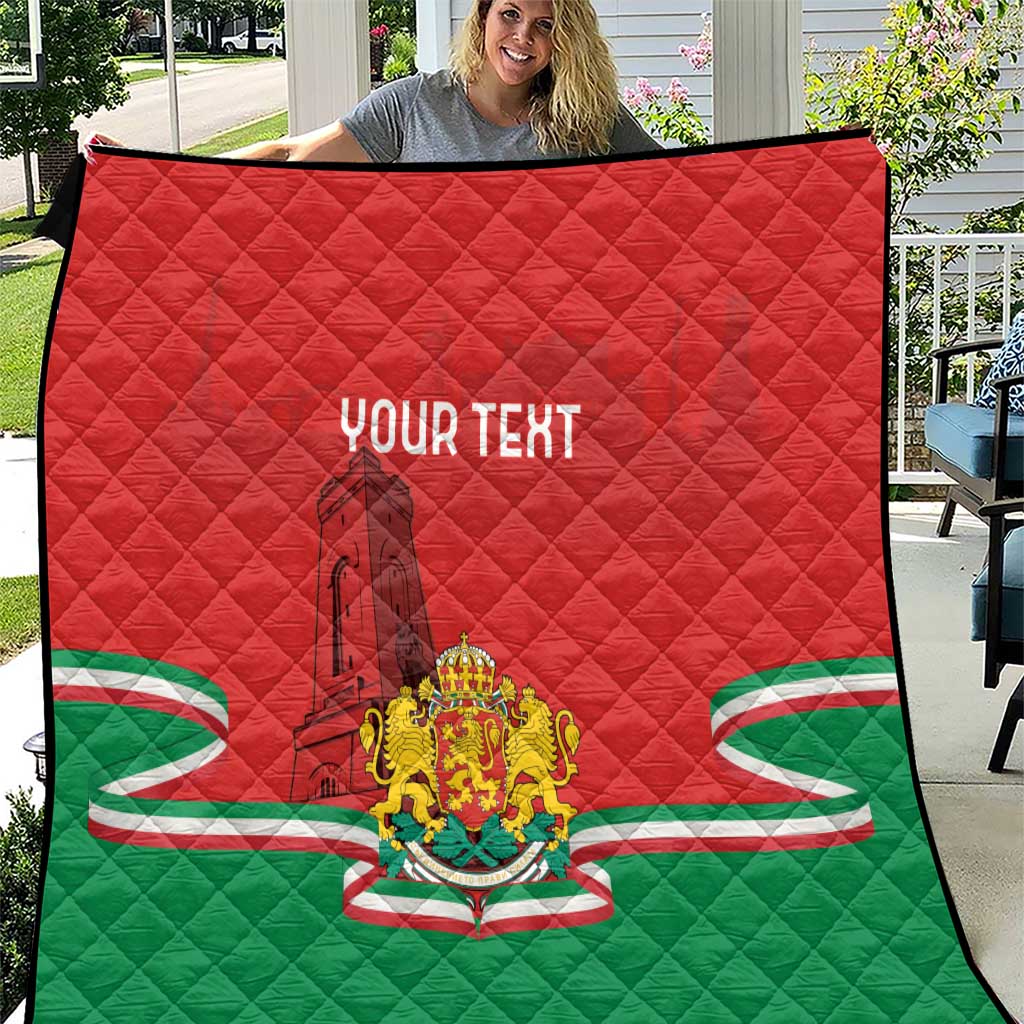 Personalized Bulgaria Liberation Day Quilt Shipka Monument Unity Makes Strength - Wonder Print Shop