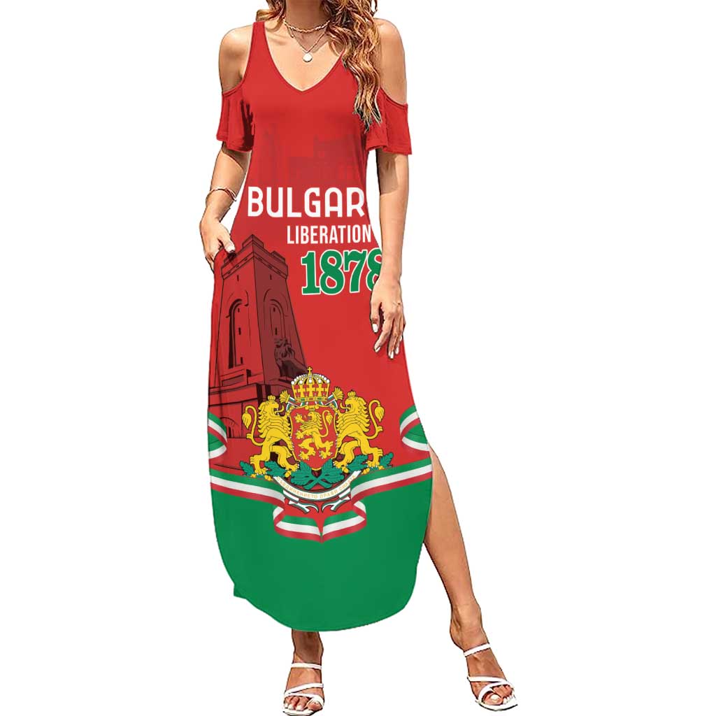 Personalized Bulgaria Liberation Day Summer Maxi Dress Shipka Monument Unity Makes Strength - Wonder Print Shop