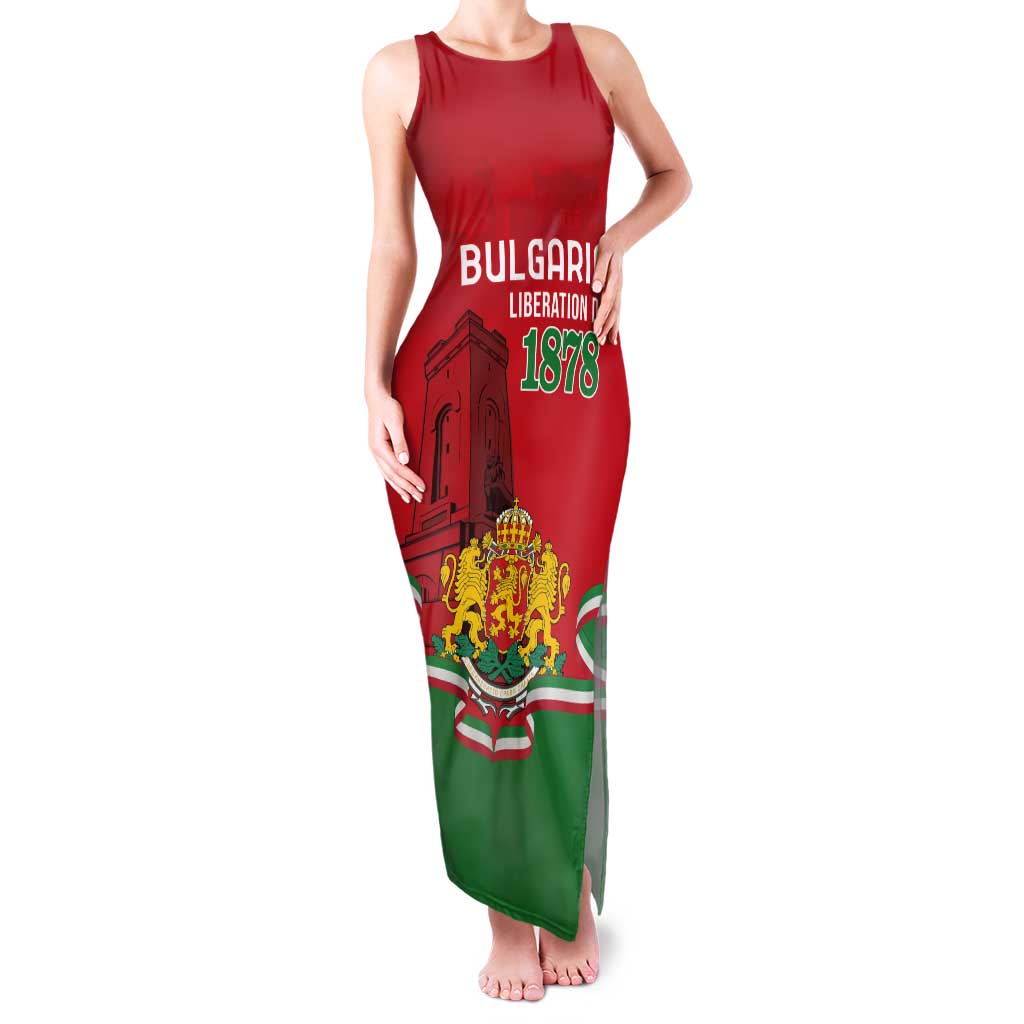 Personalized Bulgaria Liberation Day Tank Maxi Dress Shipka Monument Unity Makes Strength - Wonder Print Shop