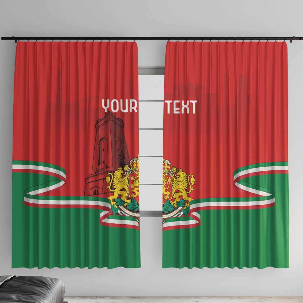 Personalized Bulgaria Liberation Day Window Curtain Shipka Monument Unity Makes Strength - Wonder Print Shop